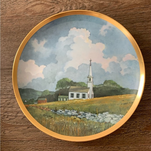 COUNTRY CHURCH Plate The American Countryside Eric Sloan... - Picture 3 of 7
